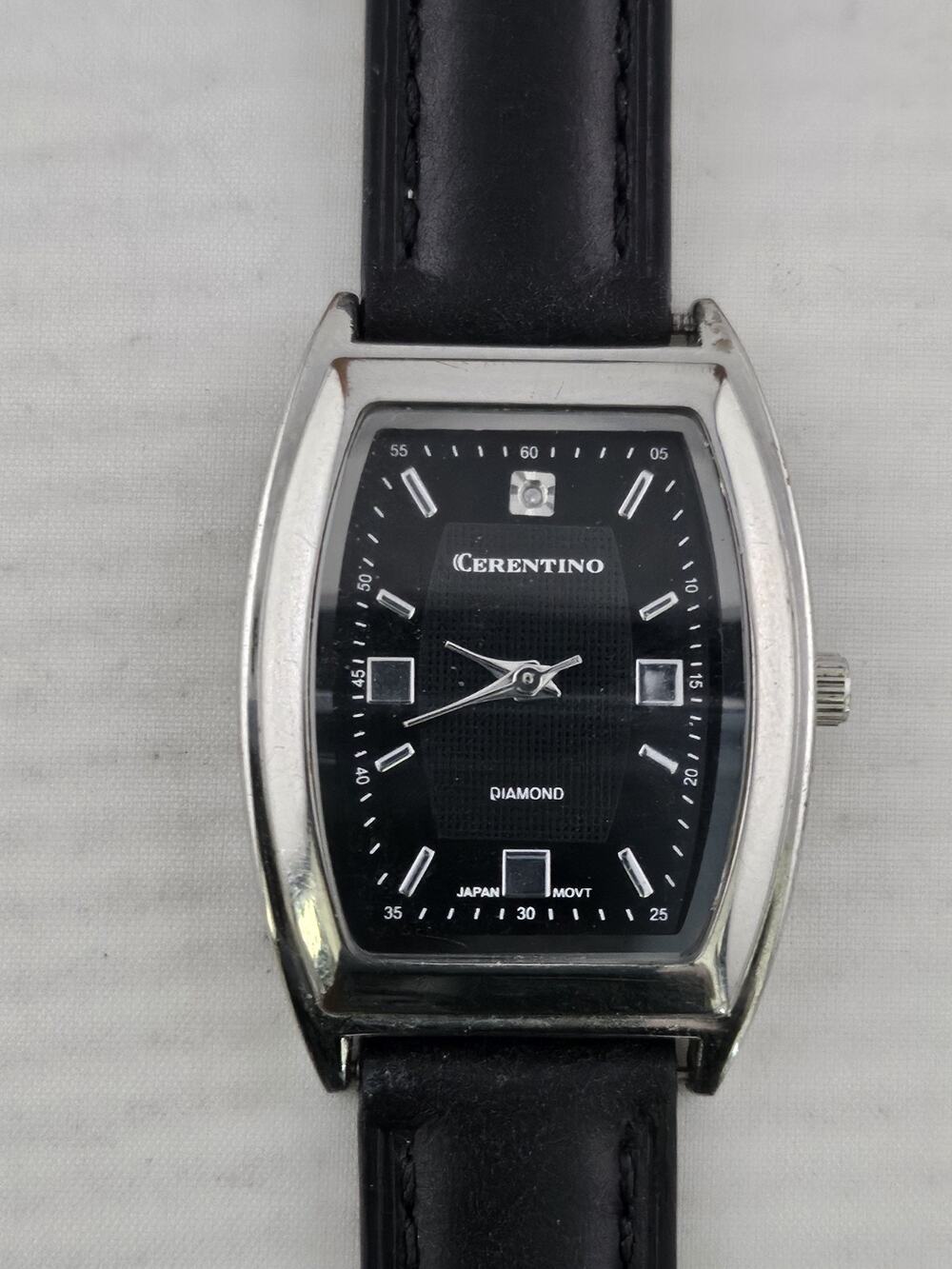 Vintage Cerentino Genuine Genuine Diamond Ladies Watch New Battery & Band Runs